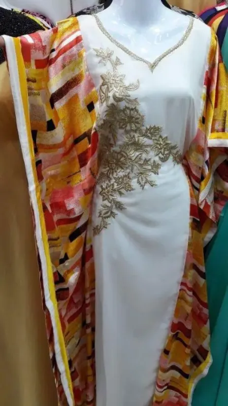 Picture of Radhe Designer Yellow Georgette Kaftan Dress for Women - F1982