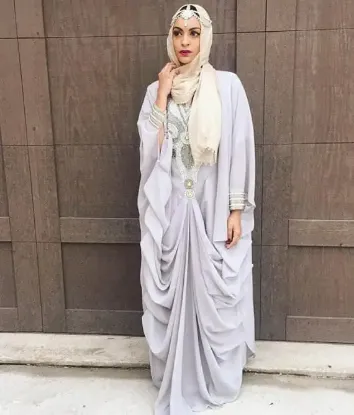 Picture of modest maxi gown custom design fashion abaya dress whol