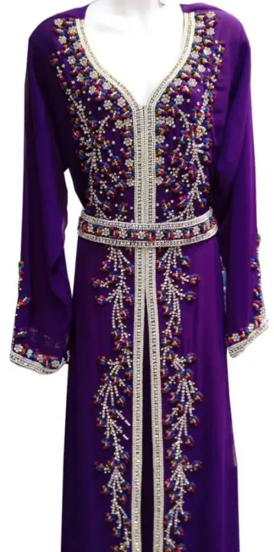 Picture of Radhe Designer Black Georgette Kaftan Dress for Women - F2277