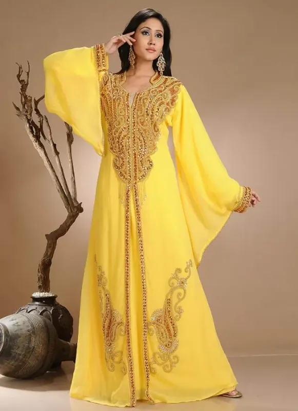 Picture of Radhe Designer Multicolor Georgette Kaftan Dress for Women - F10664
