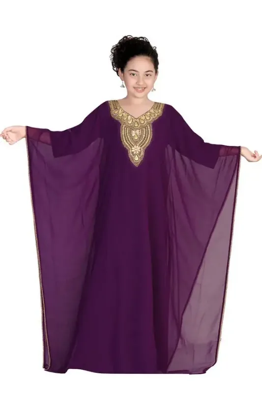 Picture of Radhe Designer Multicolor Georgette Kaftan Dress for Women - F10670