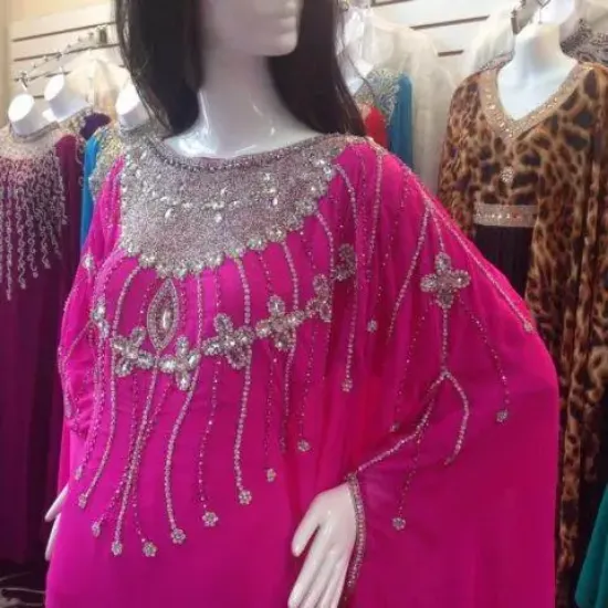 Picture of modest maxi gown designer wear caftan dress for festive