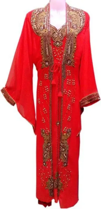 Picture of Radhe Designer Multicolor Georgette Kaftan Dress for Women - F10227