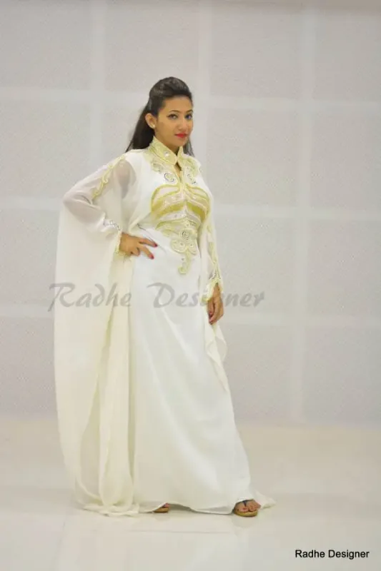 Picture of Radhe Designer Multicolor Georgette Kaftan Dress for Women - Y426
