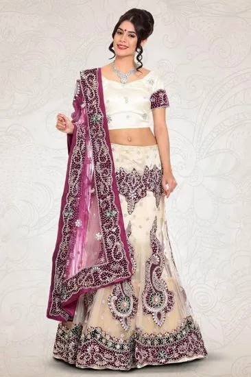 Picture of lengha choli ethnic indian wedding wear designer pakis,