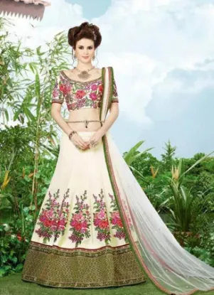 Picture of indian designer bridal wedding wear lengha choli lehen,