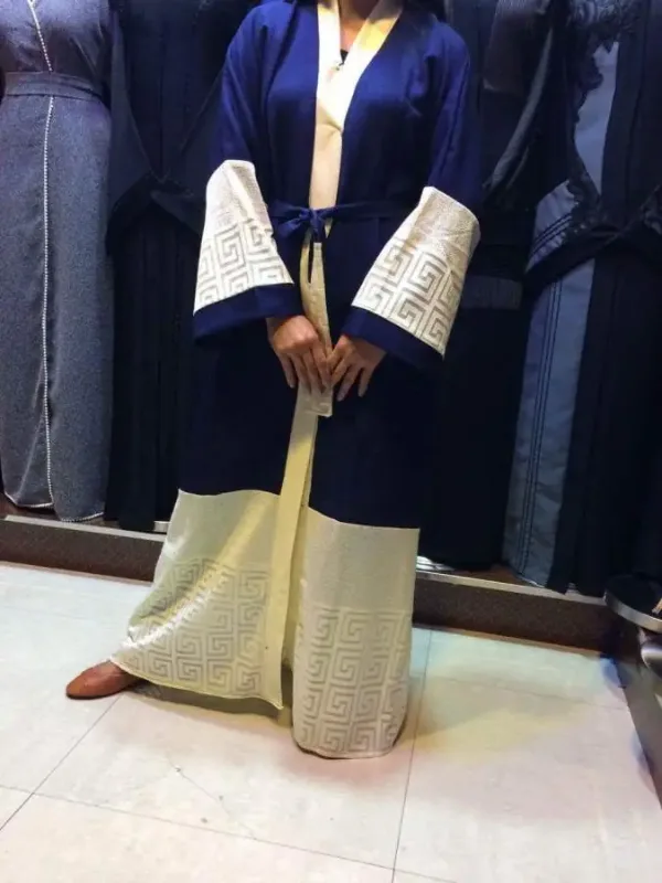 Picture of Radhe Designer Silver Georgette Kaftan Dress for Women - F1537