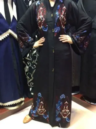 Picture of modest maxi gown dubai kaftan abaya jalabiya jilbab fan