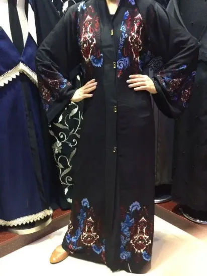 Picture of modest maxi gown dubai kaftan abaya jalabiya jilbab fan