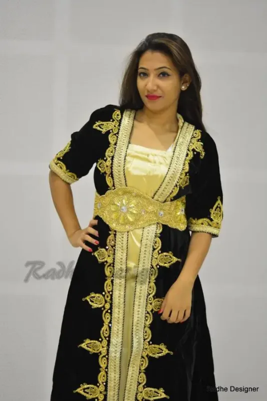 Picture of Radhe Designer Pink Cotton Kaftan Dress for Women - Y1092