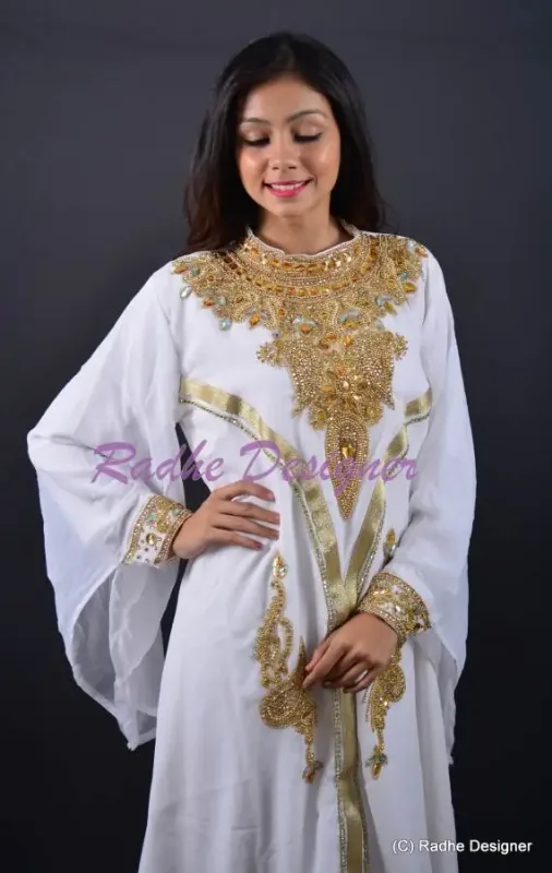 Picture of Radhe Designer Blue Georgette Kaftan Dress for Women - Y1188