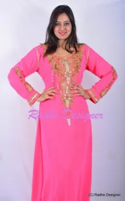 Picture of modest maxi gown dubai kaftan jalabiya arabian dress ab