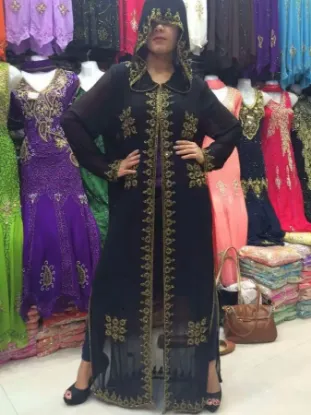 Picture of modest maxi gown dubai kaftan takchita jalabiya jilbab 