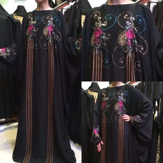 Picture of modest maxi gown dubai khaleeji thobe caftan dress ,aba