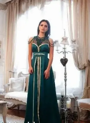 Picture of modest maxi gown dubai khaleeji thobe caftan dress ,aba