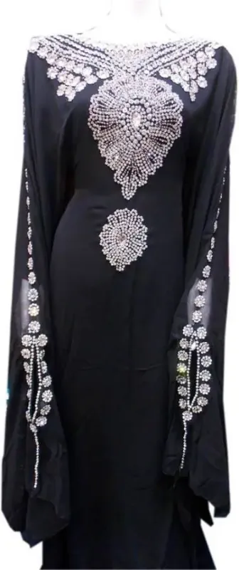 Picture of Radhe Designer Purple Georgette Kaftan Dress for Women - F10087
