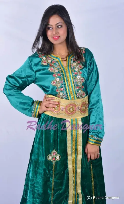 Picture of Radhe Designer Blue Georgette Kaftan Dress for Women - Y1120