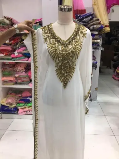 Picture of modest maxi gown dubai oriental robe modern farasha at 