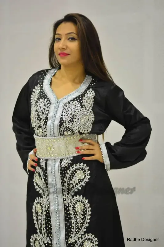 Picture of Radhe Designer Multicolor Georgette Kaftan Dress for Women - Y1048