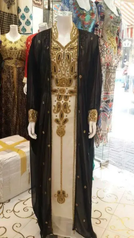 Picture of Radhe Designer Multicolor Georgette Kaftan Dress for Women - F1673