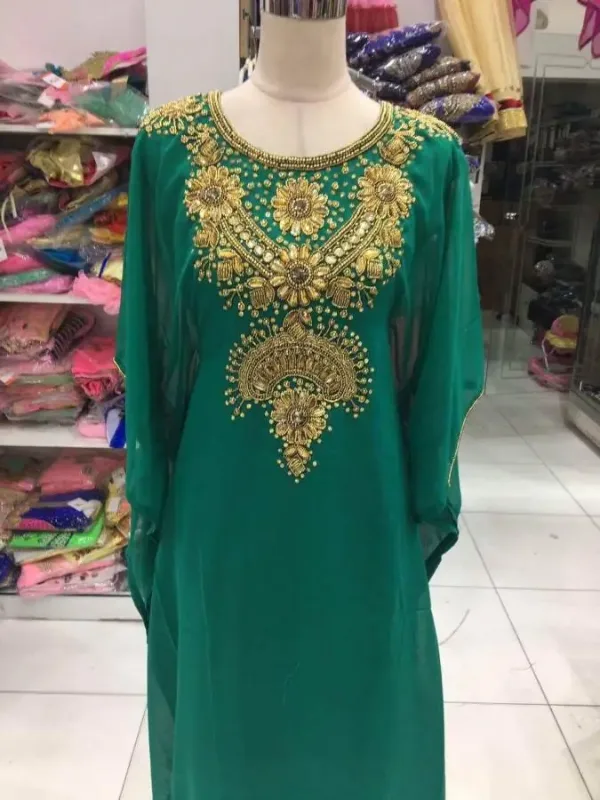 Picture of Radhe Designer Multicolor Georgette Kaftan Dress for Women - F1737