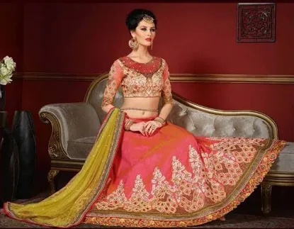 Picture of wedding traditional designer partywear bollywood lehen,