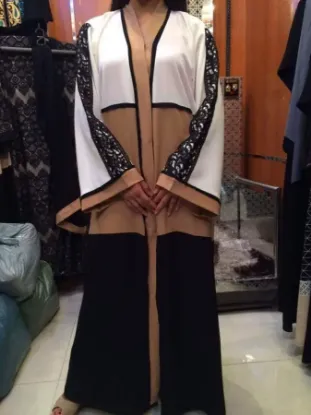 Picture of modest maxi gown fancy maghribi dubai farasha abaya jal