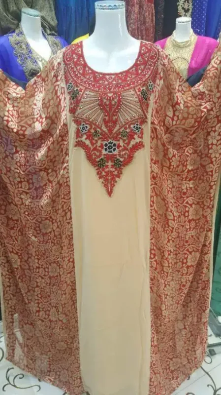 Picture of Radhe Designer Multicolor Georgette Kaftan Dress for Women - F1775