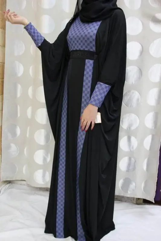 Picture of Radhe Designer Black Georgette Kaftan Dress for Women - F1386