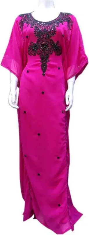 Picture of Radhe Designer Pink Cotton Kaftan Dress for Women - F10101