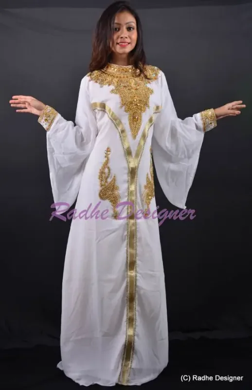 Picture of Radhe Designer Purple Georgette Kaftan Dress for Women - Y1180