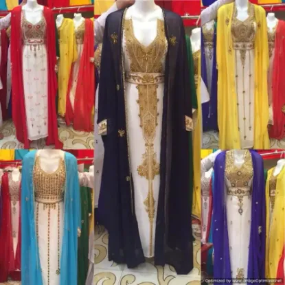 Picture of modest maxi gown fashion custom design abaya dress  clo