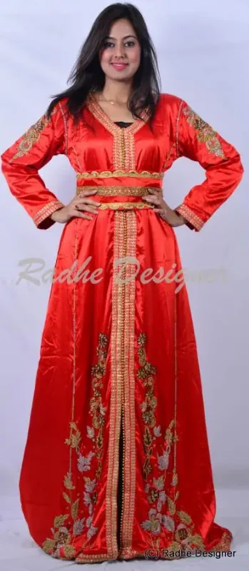 Picture of Radhe Designer Multicolor Georgette Kaftan Dress for Women - Y851