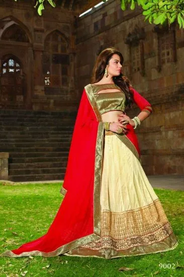 Picture of indian reception bridal lehenga choli blouse saree len,