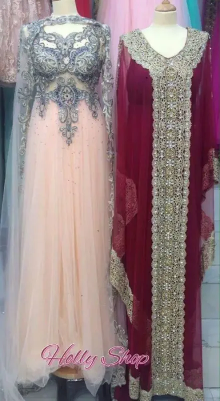 Picture of Radhe Designer Pink Cotton Kaftan Dress for Women - F1578