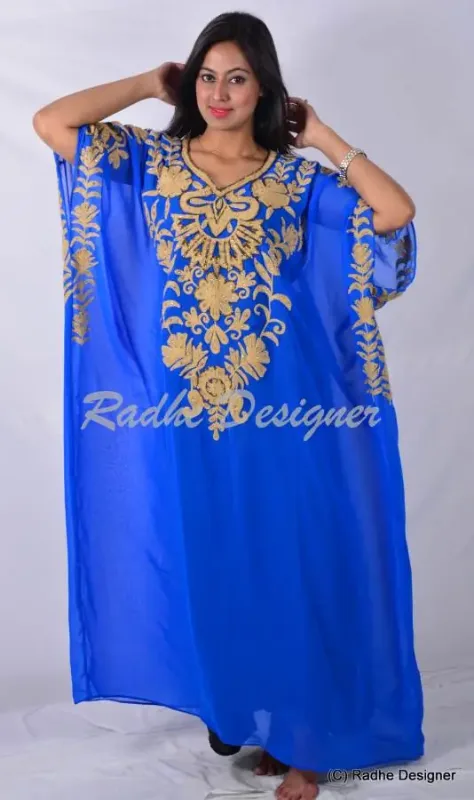 Picture of Radhe Designer Red Georgette Kaftan Dress for Women - Y958