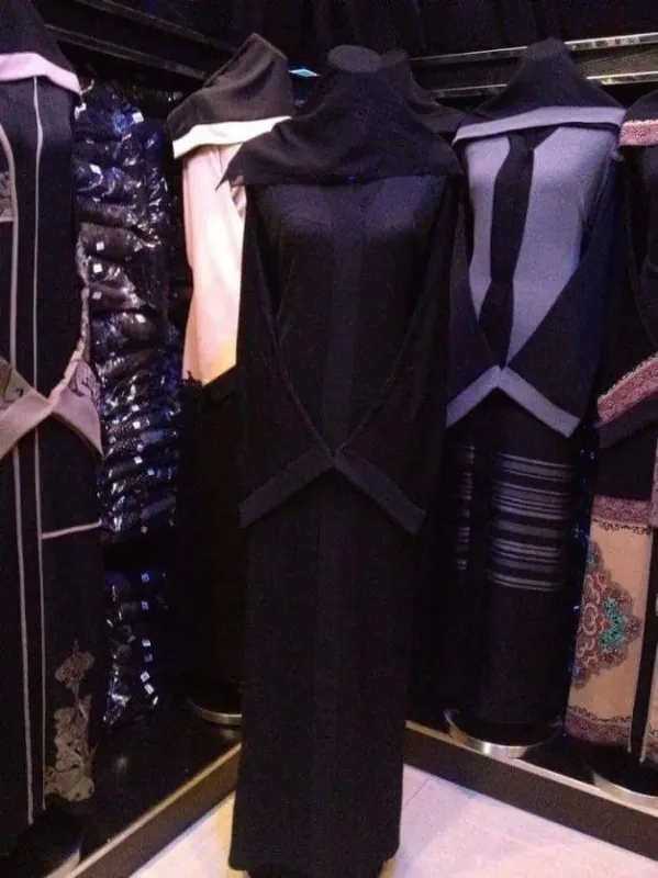 Picture of Radhe Designer Black Georgette Kaftan Dress for Women - F1358