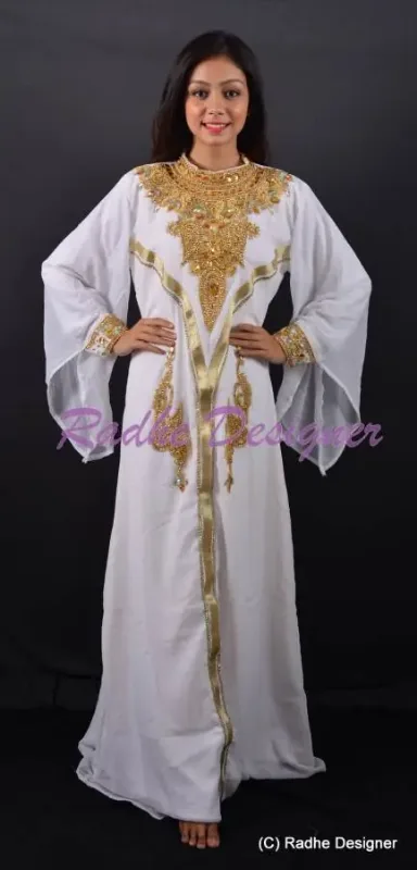 Picture of Radhe Designer Multicolor Georgette Kaftan Dress for Women - Y1187