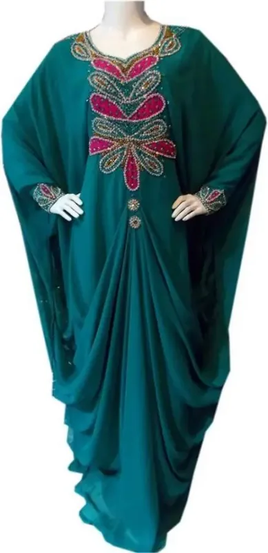 Picture of Radhe Designer Multicolor Georgette Kaftan Dress for Women - F10025