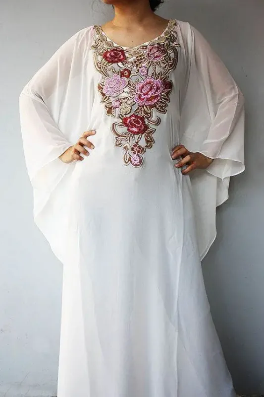 Picture of Radhe Designer Multicolor Georgette Kaftan Dress for Women - F10160
