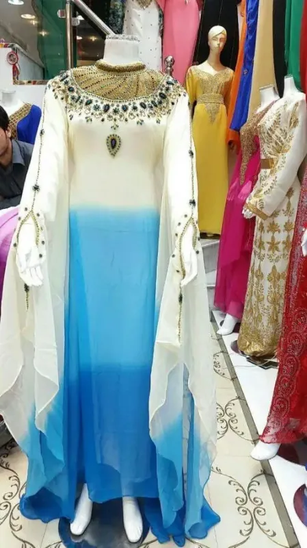 Picture of Radhe Designer Multicolor Georgette Kaftan Dress for Women - F1773