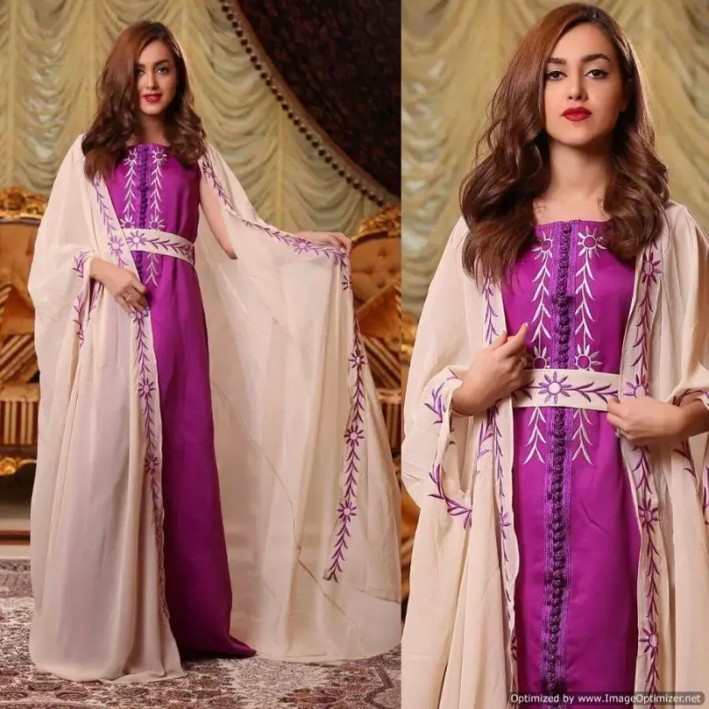 Picture of Radhe Designer Multicolor Georgette Kaftan Dress for Women - F10676