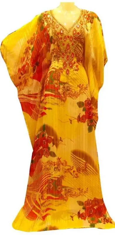 Picture of Radhe Designer Multicolor Georgette Kaftan Dress for Women - F9956