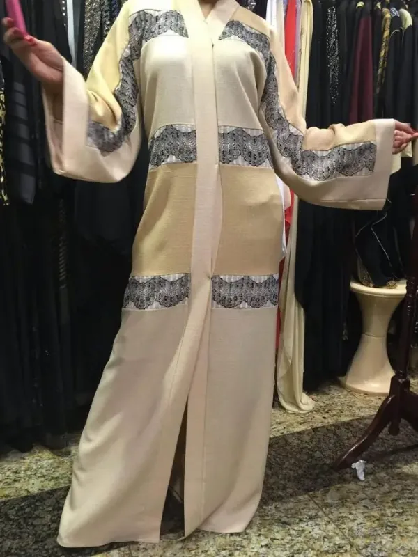 Picture of Radhe Designer Pink Cotton Kaftan Dress for Women - F1408
