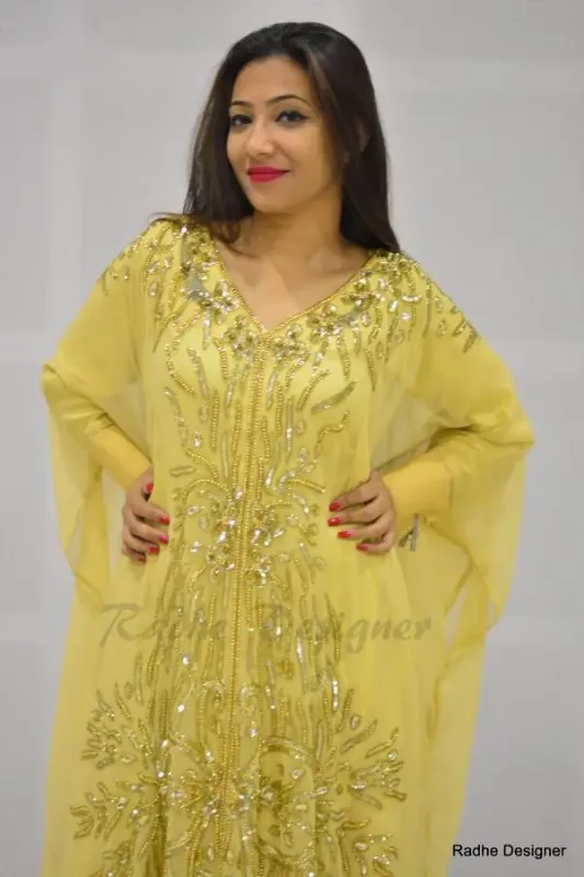 Picture of Radhe Designer Blue Georgette Kaftan Dress for Women - Y899