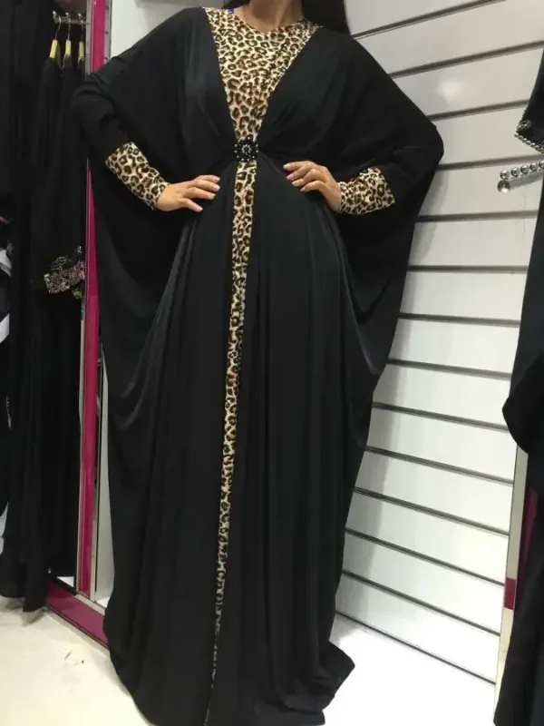 Picture of Radhe Designer Black Georgette Kaftan Dress for Women - F1471