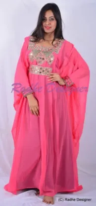 Picture of modest maxi gown modern fancy jalabiya jilba caftan tho