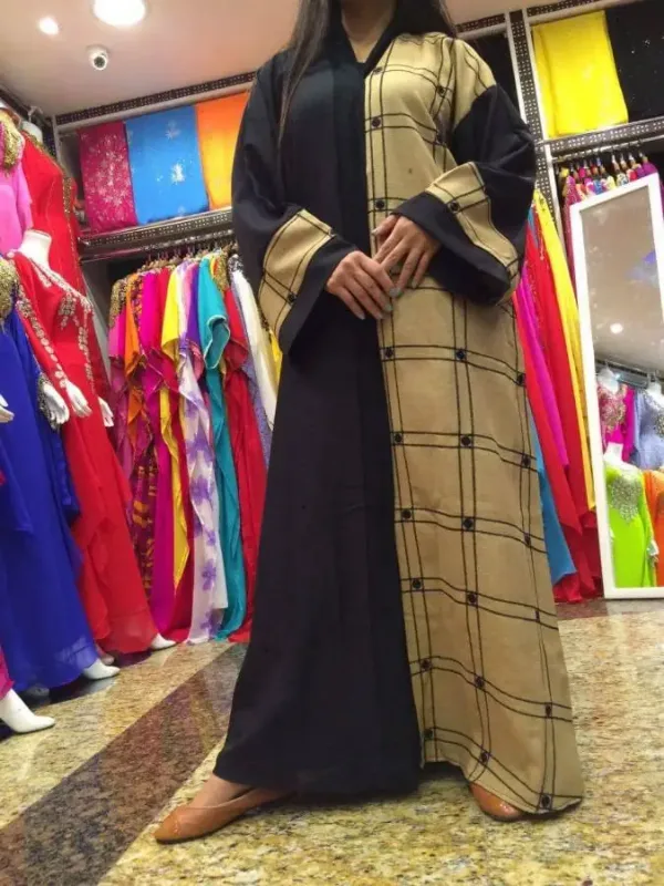 Picture of Radhe Designer Black Georgette Kaftan Dress for Women - F1539
