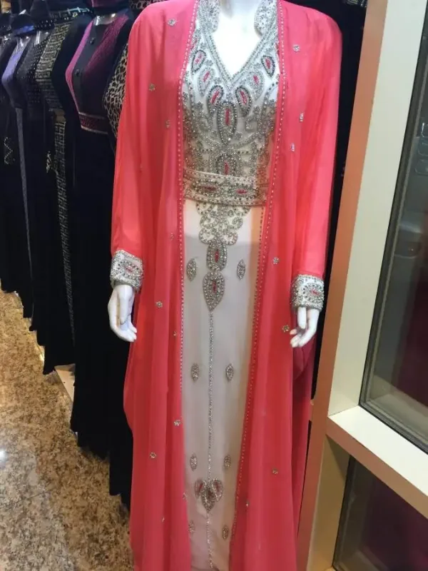 Picture of Radhe Designer Blue Georgette Kaftan Dress for Women - F1431