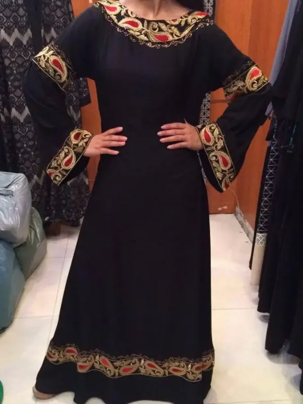 Picture of Radhe Designer Multicolor Georgette Kaftan Dress for Women - F1449
